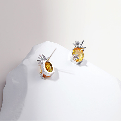パイナップル イヤリング 925針 ピアス ピアス（その他） ECHO