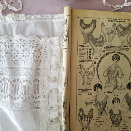 アンティーク コルセットカバー 1920's フランス ビンテージ 1920年代