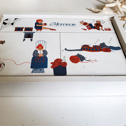 フランス蚤の市　木製メルスリーボックス 7枚目の画像