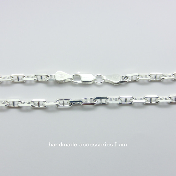 ●【美品】SILVER925 ロロチェーン 4.2mm幅 50cm ○【美品】SILVER925 ロロチェーン 4.2mm幅 50cm