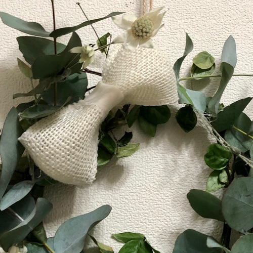 ユーカリ　ナチュラルリース　ドライフラワーリース ドライフラワーギフト】ドライフラワーリース「ワイルドフラワー