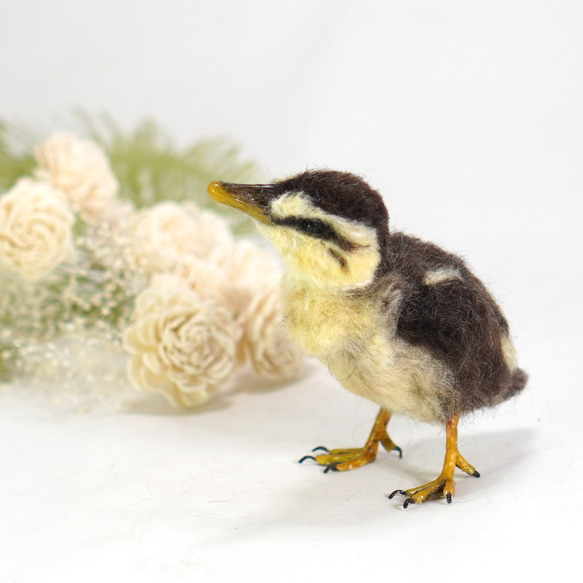 ＊野鳥＊羊毛フェルト カルガモのひな 2枚目の画像