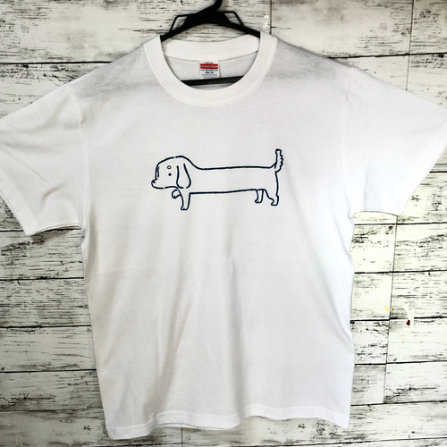 【AELFRIC EDEN】ダックスフンド☆マスコット立体パッチTシャツ AELFRIC EDEN】ダックスフンド☆マスコット立体パッチTシャツ