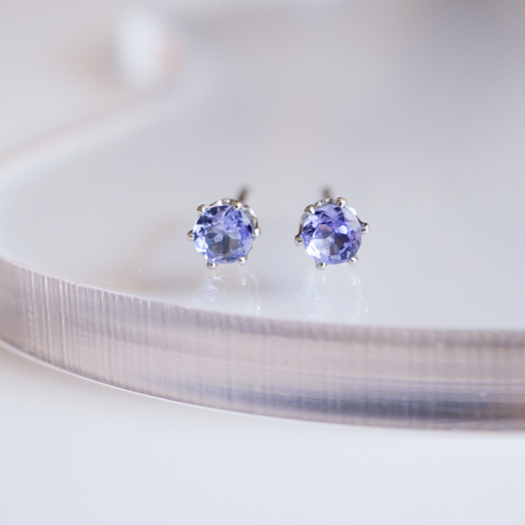 【0514-①】ピアス 非加熱タンザナイト タンザナイトピアス | harmona.jewelry