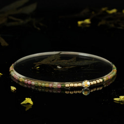 輕奢風碧璽14K包金 GF Swarovski 配珠水晶手鍊 ( Tourmaline Bracelet ) 第4張的照片