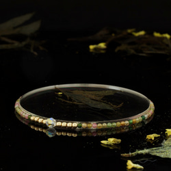 輕奢風碧璽14K包金 GF Swarovski 配珠水晶手鍊 ( Tourmaline Bracelet ) 第5張的照片