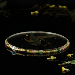 輕奢風碧璽14K包金 GF Swarovski 配珠水晶手鍊 ( Tourmaline Bracelet ) 第2張的照片