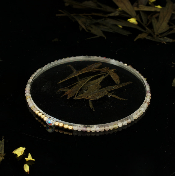 輕奢風 超級七 14K包金 GF Swarovski 配珠水晶手鍊 ( Super 7 Bracelet ) 第6張的照片