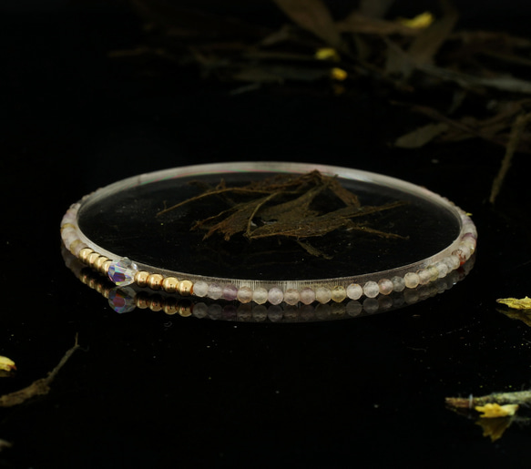 輕奢風 超級七 14K包金 GF Swarovski 配珠水晶手鍊 ( Super 7 Bracelet ) 第3張的照片