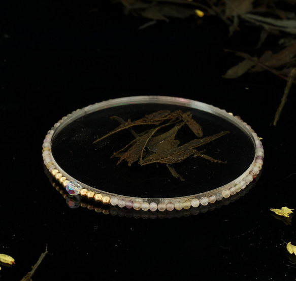 輕奢風 超級七 14K包金 GF Swarovski 配珠水晶手鍊 ( Super 7 Bracelet ) 第7張的照片
