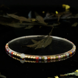 輕奢風彩虹鋯石14K包金 GF Swarovski 配珠水晶手鍊 ( Rainbow Zircon Bracelet ) 第5張的照片