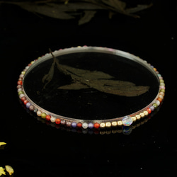 輕奢風彩虹鋯石14K包金 GF Swarovski 配珠水晶手鍊 ( Rainbow Zircon Bracelet ) 第3張的照片