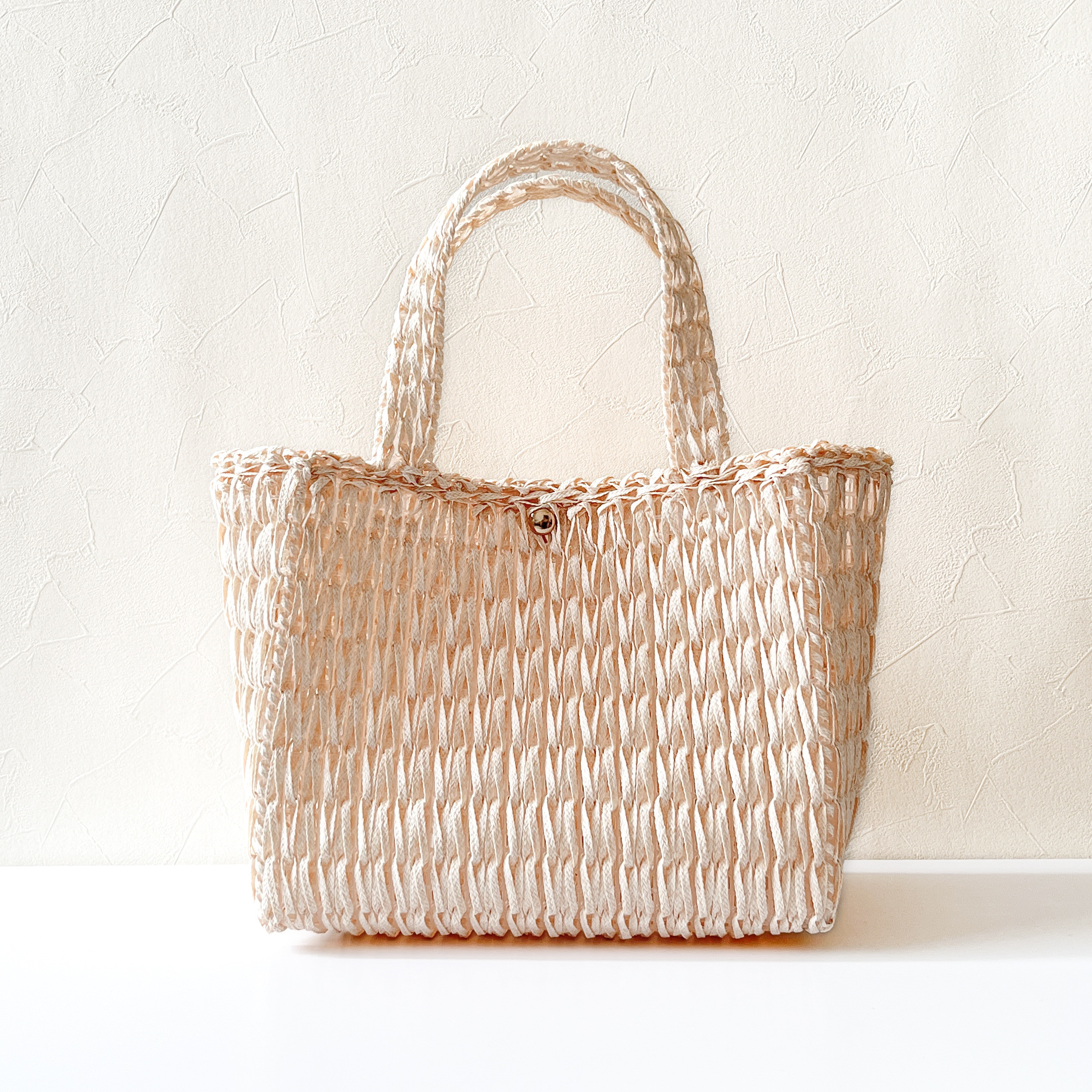 クロッシェバッグ　天然素材【146-CNYWh】