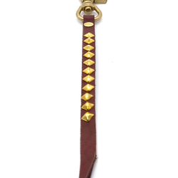 ④⑨-②　 スタッズキーリング キーホルダー レザー 北米産ヌメ革  アメカジ 3枚目の画像