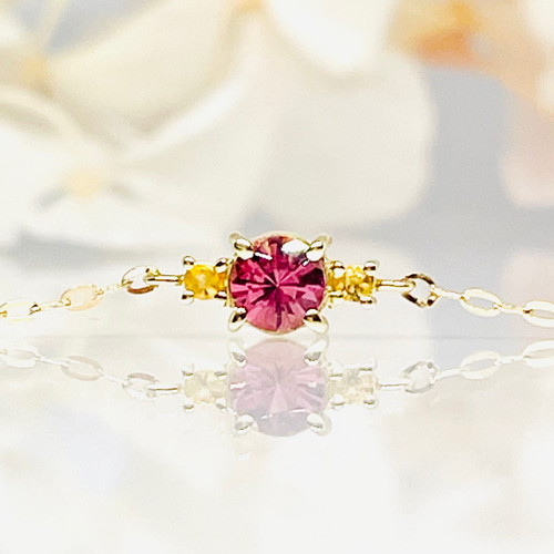 K10・K18 ・Pt(10金・18金・プラチナ) 高品質ピンクトルマリンと  