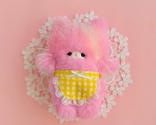 癒しのお手伝いに来たょ♪♡ゆめかわフワフワねこ♡手のひらサイズの