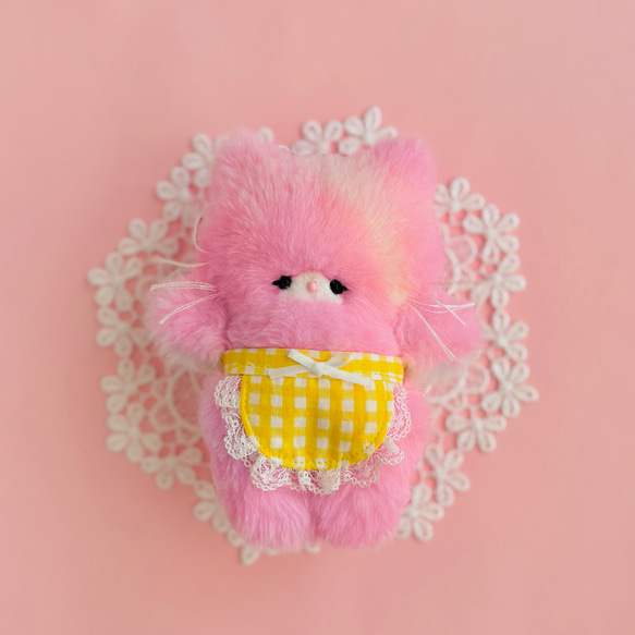 癒しのお手伝いに来たょ♪♡ゆめかわフワフワねこ♡手のひらサイズの