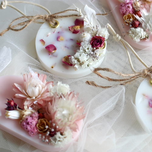 2個セット》rose / ジャスミンの香り & 薔薇の香り アロマワックス 
