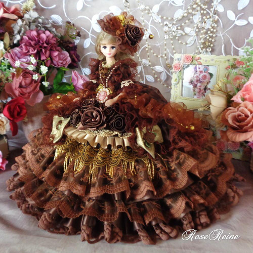 ☆サマーセール☆マリーアントワネット王妃シックなビターブラウン