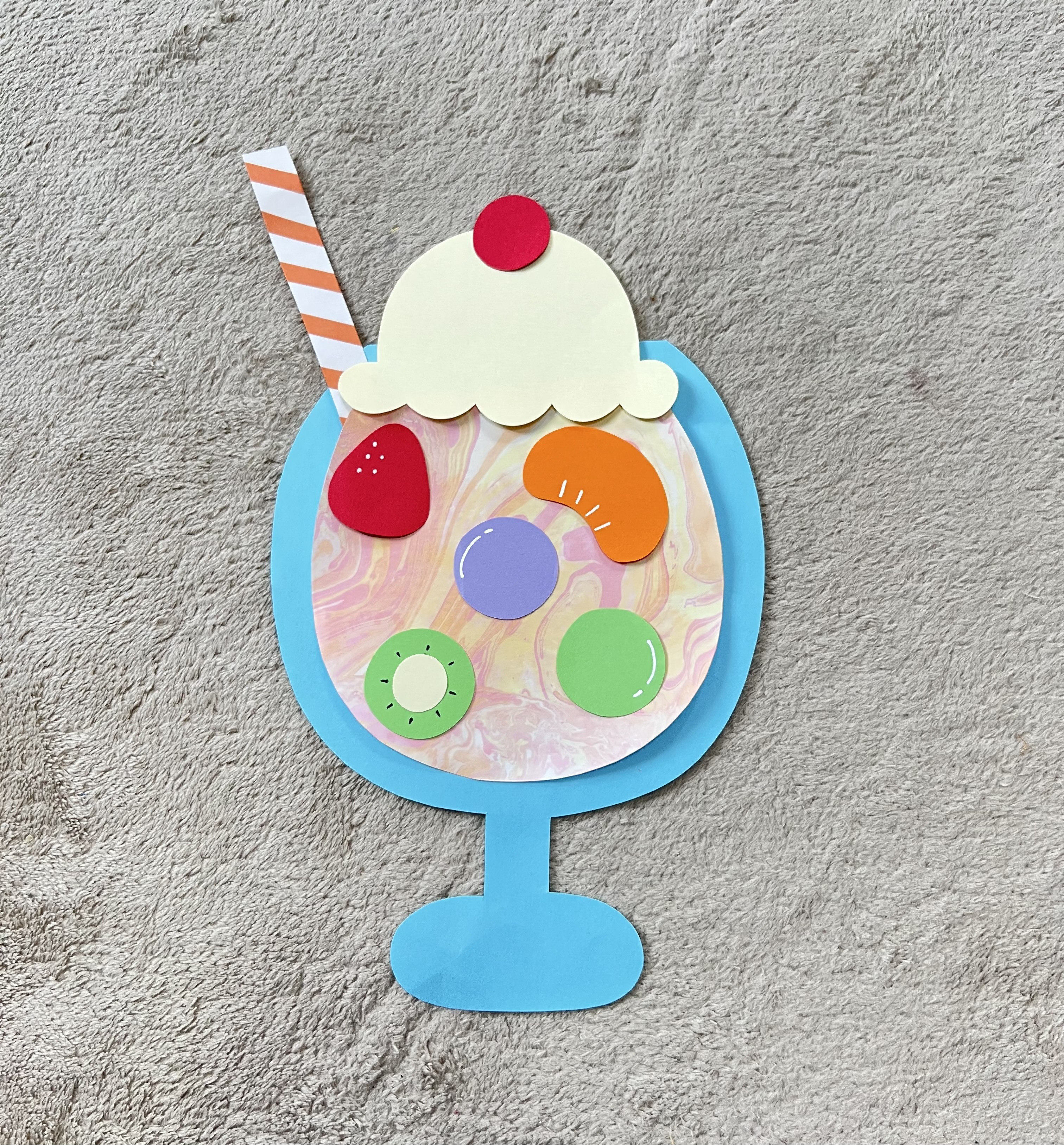 壁面製作 製作キット 装飾 夏 壁面 8月製作 ジュース 保育園