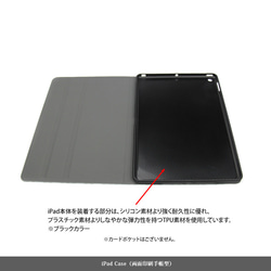 【花火（HANABI）】手帳型iPadケース両面印刷（カメラ穴あり/はめ込みタイプ） 4枚目の画像