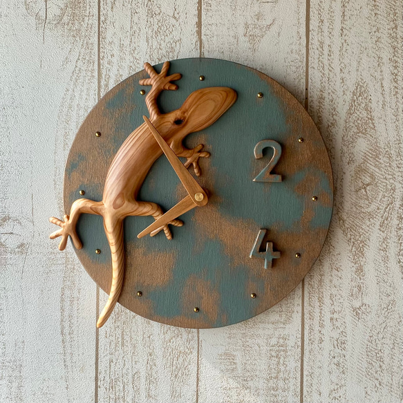 gecko wall clock Yoshino-Sugi16220710 3枚目の画像