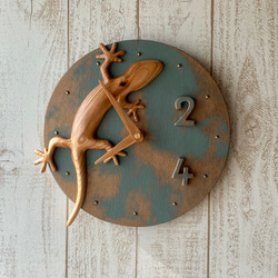 gecko wall clock Yoshino-Sugi16220710 1枚目の画像