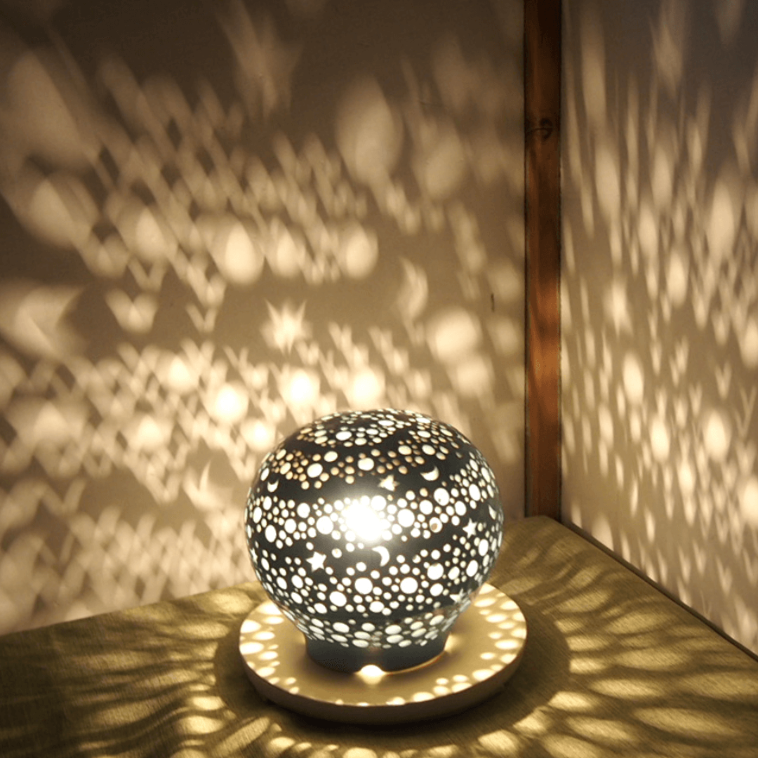 陶器ランプシェード 1点もの 世界にたったひとつのランプシェード - 森