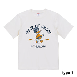 duck of chaos　半袖Tシャツ　6.2オンス　ユニセックス 2枚目の画像