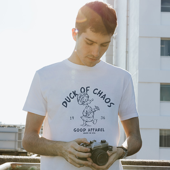 duck of chaos　半袖Tシャツ　6.2オンス　ユニセックス 6枚目の画像