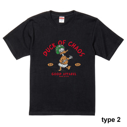 duck of chaos　半袖Tシャツ　6.2オンス　ユニセックス 3枚目の画像