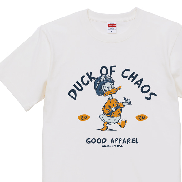 duck of chaos　半袖Tシャツ　6.2オンス　ユニセックス 1枚目の画像