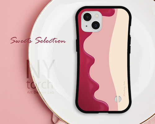 iPhoneアクセサリー cake iPhoneアクセサリー cake Cartoon Ice Cream Cake Phone Case with Bow