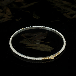 輕奢風純白瑪瑙14K包金 GF Swarovski 配珠水晶手鍊 ( White Agate Bracelet ) 第6張的照片