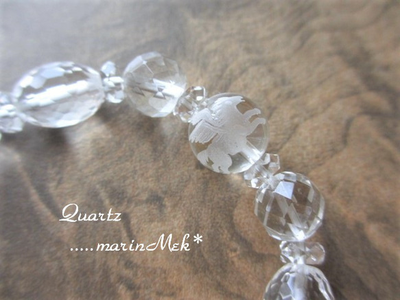 【marinMek*】ペガサス水晶　ブレスレット 4枚目の画像