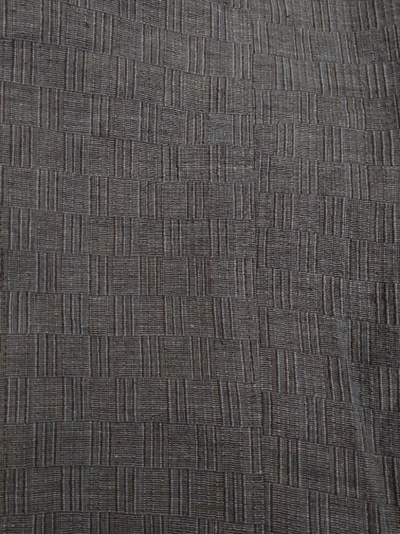 109錐形褲寬褲Shijira Weave海軍藍平紋x多色條紋棉 第7張的照片