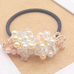 かすみ草 ヘアゴム セット ドライフラワー レジン アクセサリー 入学式