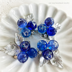 夜空色ブルーベリーブローチ(blueberry brooch/フェイクフード/フェイクスイーツ) 8枚目の画像