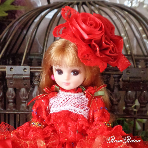 ロリータロマンス イチゴの妖精 クラシカルネックのボリュームフリル