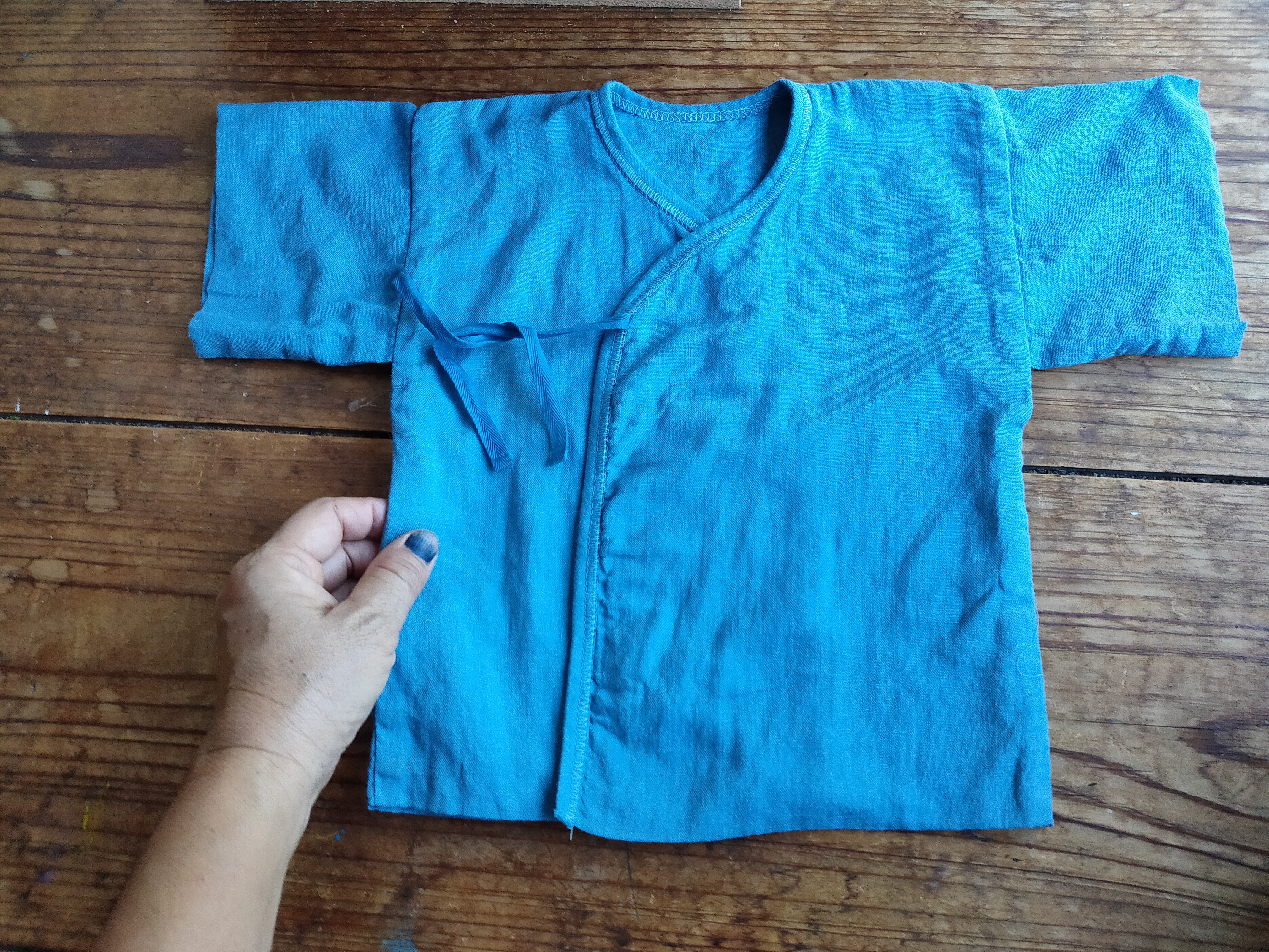 正藍染、新生児肌着