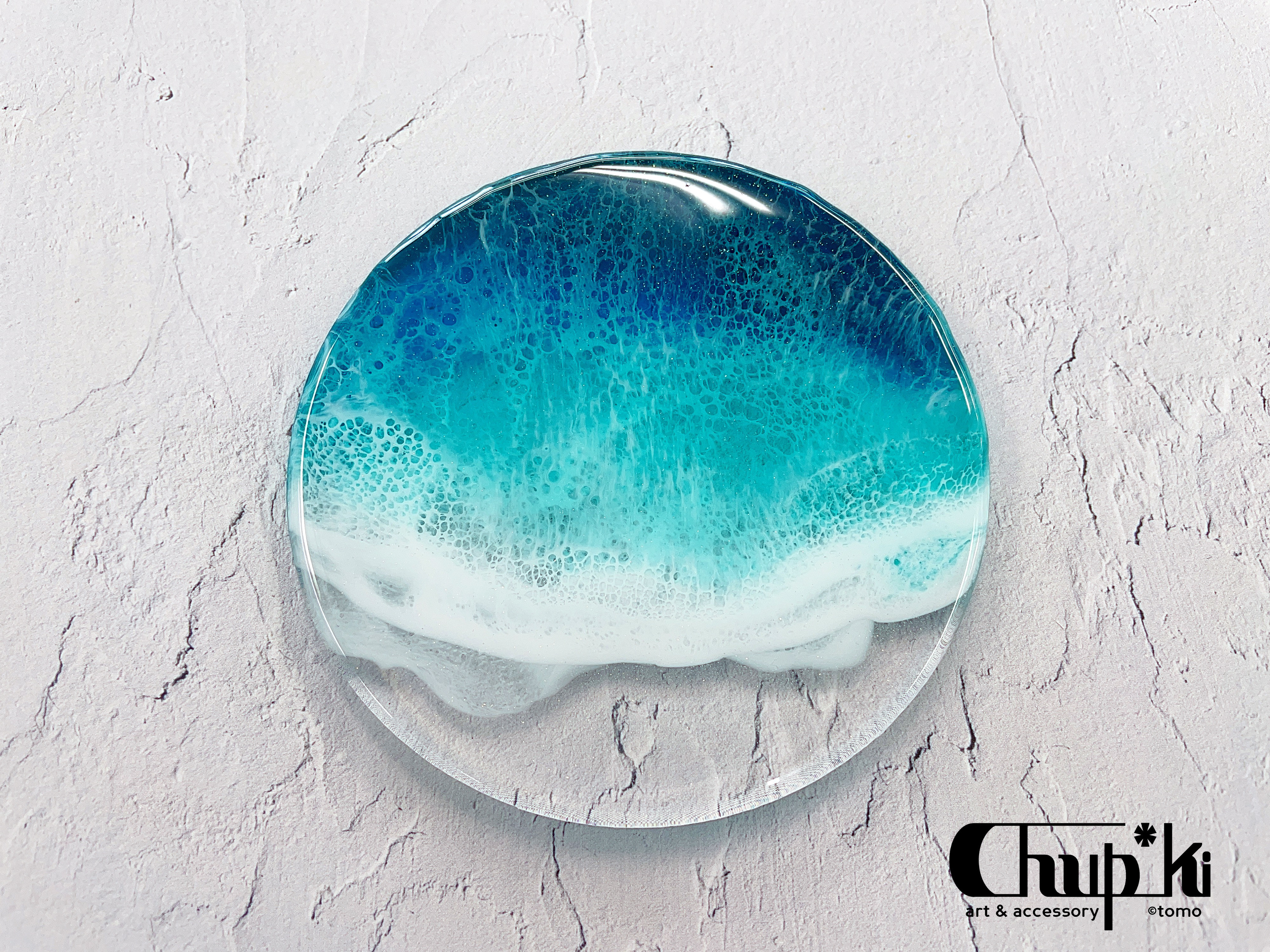 ☆yuyu☆❀アクリルライト絵画レジン海アート❀