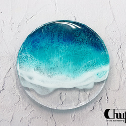 ☆yuyu☆❀アクリルライト絵画レジン海アート❀ 海レジンアート