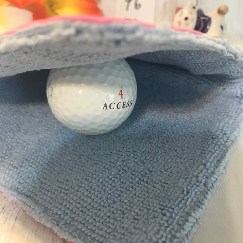 ゴルフボールクリーナー ボール拭き 受け取れ ボールポーチ 