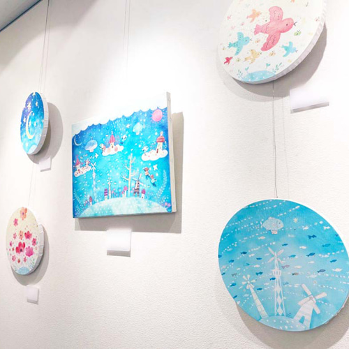 月 ~花鳥風月~』キャンバス・丸 イラスト Ayumi 通販 16258970｜Creema