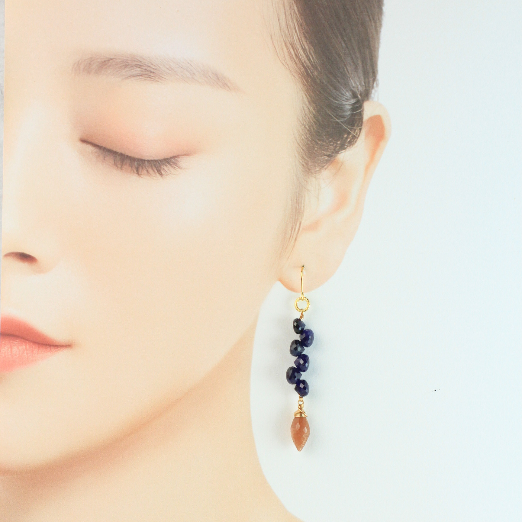 【4種から選べる】オニオンサファイア 耳飾り