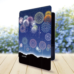 【花火（HANABI）】手帳型iPadケース【バックカバー：ハードタイプ】片面印刷/カメラ穴あり 2枚目の画像