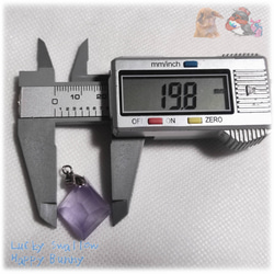 すみれ色 パープルフローライト 紫蛍石 ロシア産  purple fluorite ペンダント ネックレス No5736 12枚目の画像