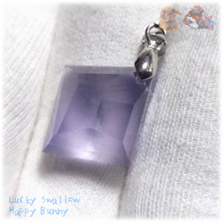 すみれ色 パープルフローライト 紫蛍石 ロシア産  purple fluorite ペンダント ネックレス No5736 8枚目の画像