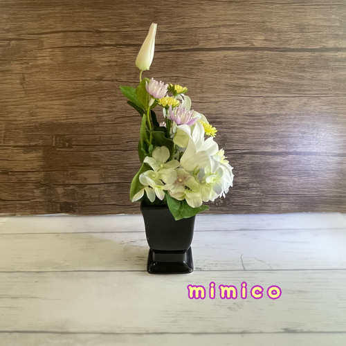 仏花 御供え花 造花 クレマチスお花のみ一対 フラワー