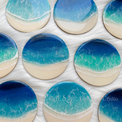 海色ミニテーブル（ホヌ）✳︎海レジンアート オーシャンアート その他